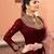 Wine Color Georgette Satin Party Suit 
