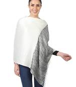 Women's white Viscose scarf