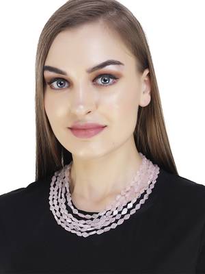 Pink faux pink sapphire necklaces 1