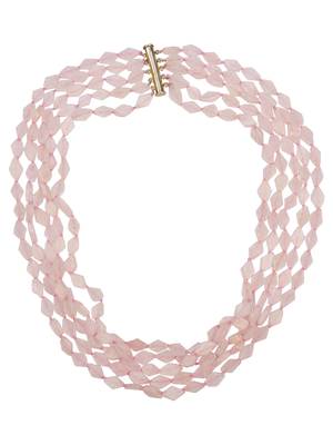 Pink faux pink sapphire necklaces 2