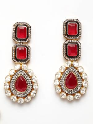 Red cubic zirconia necklace-sets 2