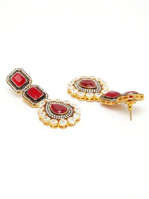 Red cubic zirconia necklace-sets 5