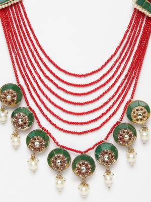 Green pearls necklaces 4