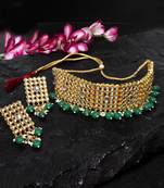 Green kundan chokers