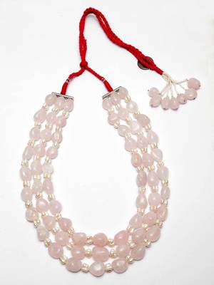 Pink quartz   necklaces 3