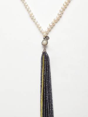 Yellow pearls necklaces 3