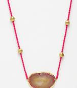 Pink agate necklaces
