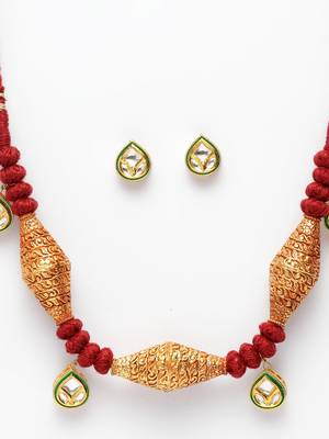 Red kundan necklace-sets 1