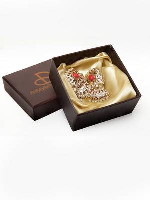 Gold pearls jhumkas 4