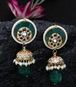 Green emerald   jhumkas