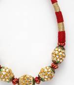 Red kundan necklaces