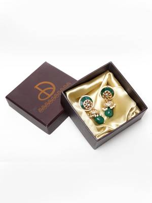 Green emerald   jhumkas 5