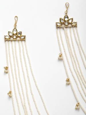 White pearls earrings 3