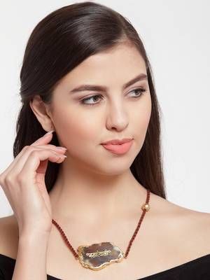 Brown agate necklaces 3