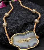 Yellow agate necklaces