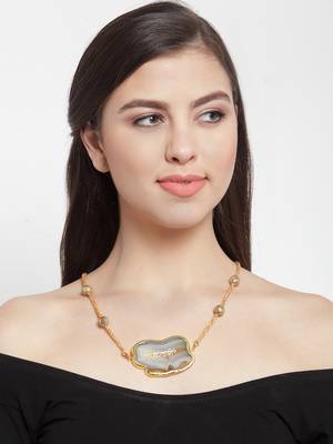 Yellow agate necklaces 2