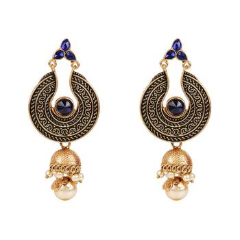 Blue chandbali 1