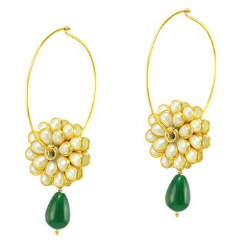 Green chandbali 1