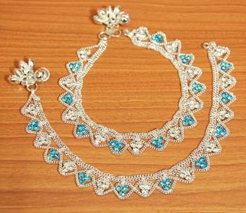 Turquoise Zircon       Anklets 1