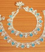 Turquoise Zircon       Anklets