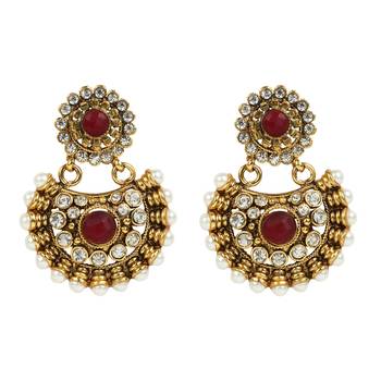 Maroon chandbali 1