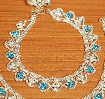 Turquoise Zircon       Anklets 2