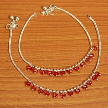 Red Crystal Anklets 1