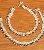 Purple Zircon       Anklets