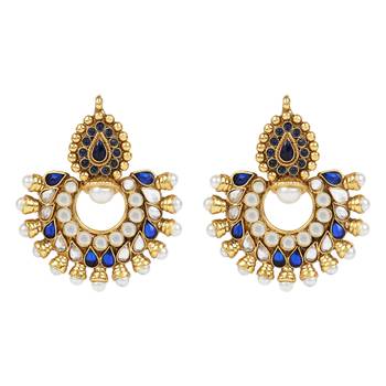 Blue chandbali 1