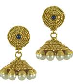 Blue jhumkas