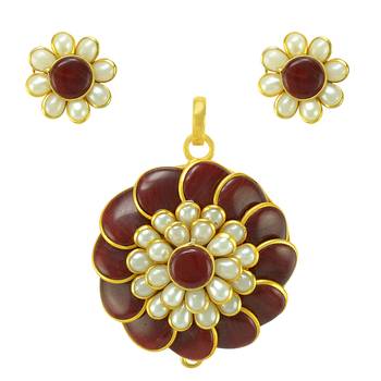 Maroon necklace-sets 1