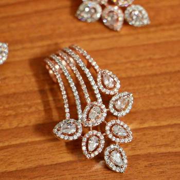 White cubic zirconia pendants 2