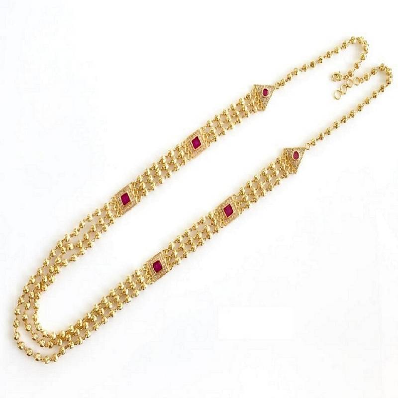 Red diamond necklaces Pankh Creation 3183094