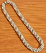 Beige Swarovski Crystal Necklaces