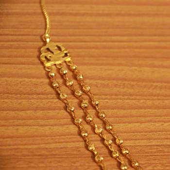 Black Crystal & Gold Bead Necklace 3