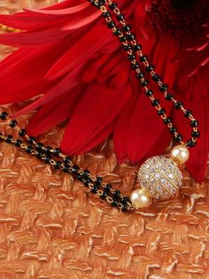 Black diamond mangalsutra 3