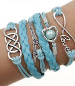 Blue bracelets
