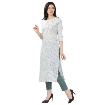 White printed cotton kurtas-and-kurtis 2