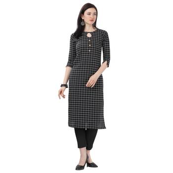 Black printed cotton kurtas-and-kurtis 1