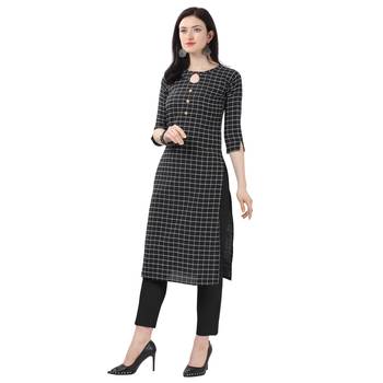 Black printed cotton kurtas-and-kurtis 2