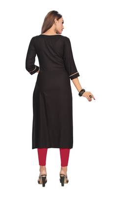 Black embroidered rayon embroidered-kurtis 2
