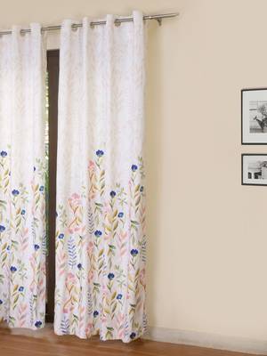 ROSARA HOME Grace Chenille Pack of Single Long Door Curtain 1