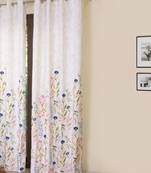 ROSARA HOME Grace Chenille Pack of Single Long Door Curtain