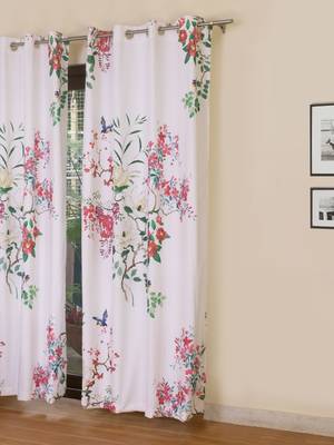 ROSARA HOME Kai Chenille Pack of Single Long Door Curtain 1