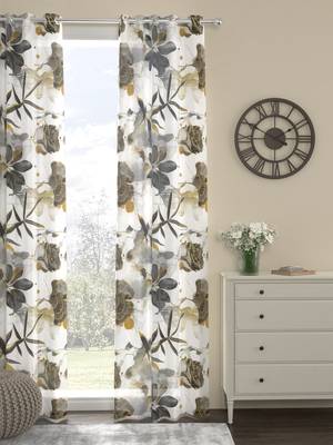 ROSARA HOME Voile Digital Print Pack of Single Curtain 1