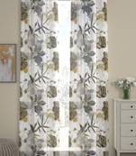 ROSARA HOME Voile Digital Print Pack of 2 Curtains