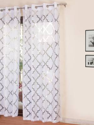 ROSARA HOME Bruno Burnout Pack of 1 Curtain 1