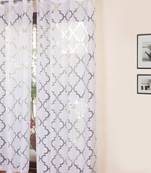 ROSARA HOME Bruno Burnout Pack of 1 Curtain