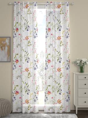 ROSARA HOME Voile Digital Print Pack of Single Curtain 4