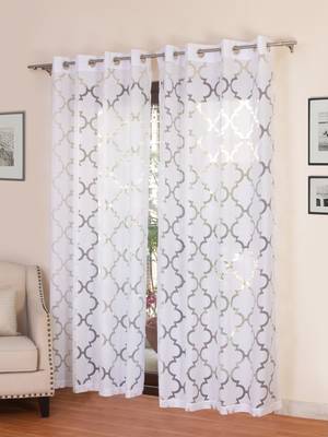 ROSARA HOME Bruno Burnout Pack of 2 Curtains 1